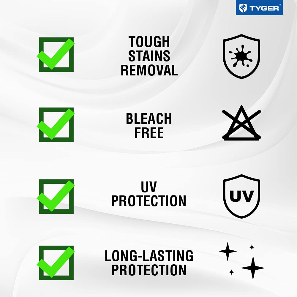 Tyger Auto dirt dust repellent layer on tonneau covers for upkeep.