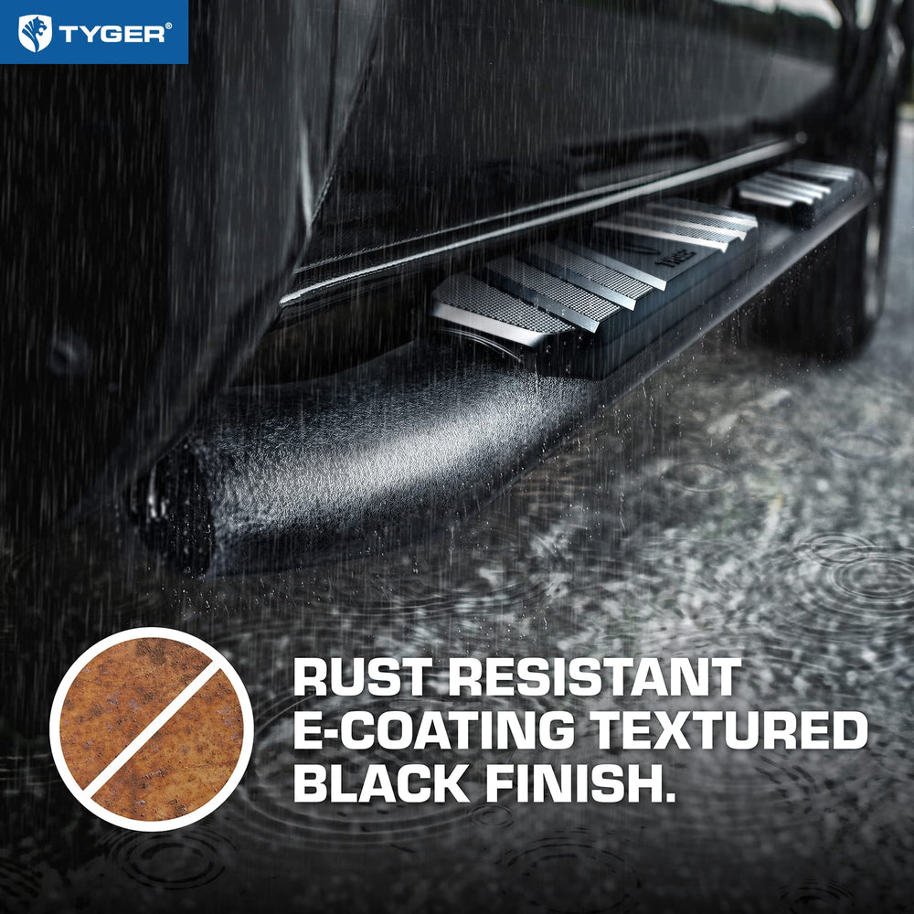 Tyger Auto E-coating protects finish and resists corrosion for long life.