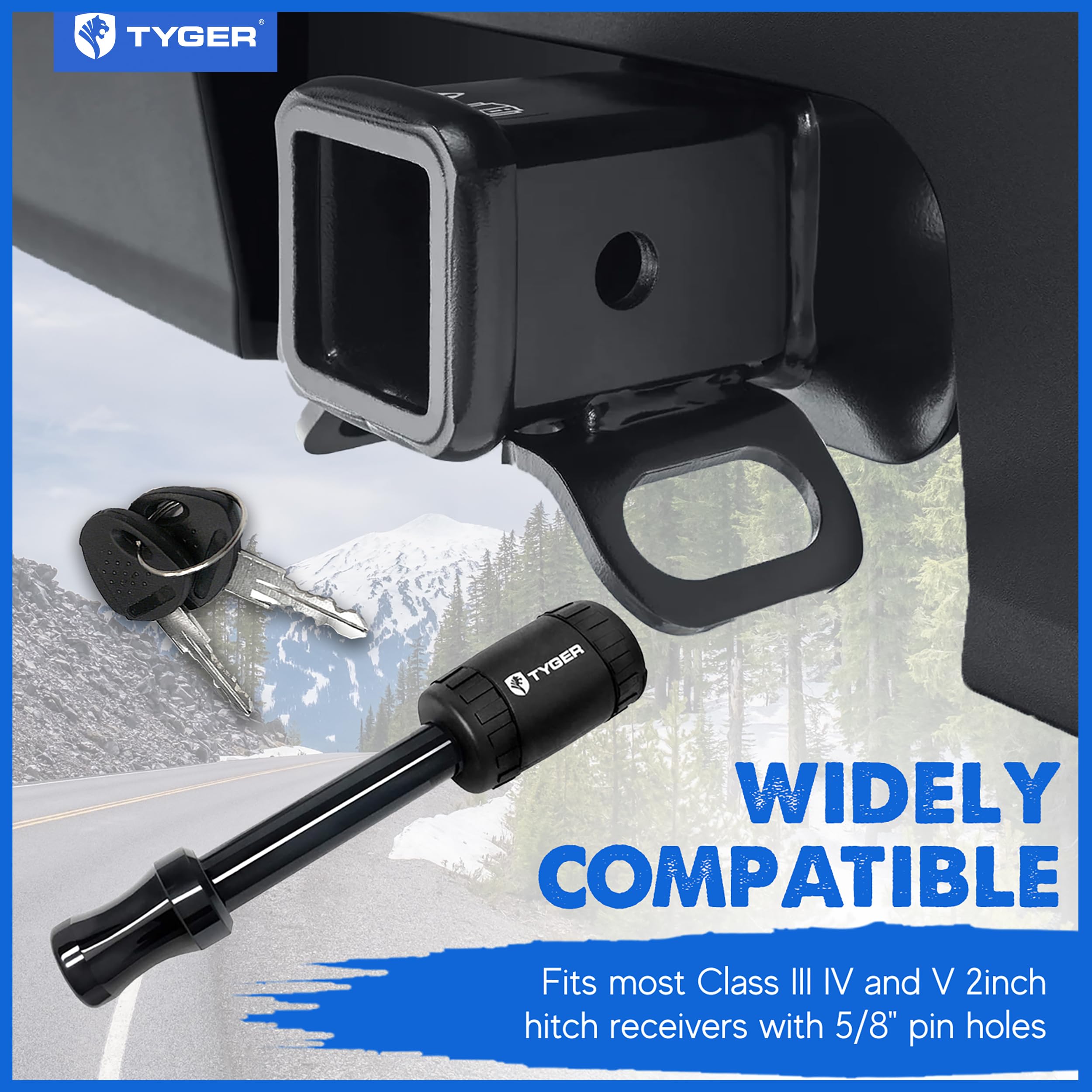 Tyger Auto heavy-duty locking pin for demanding trailer setups.