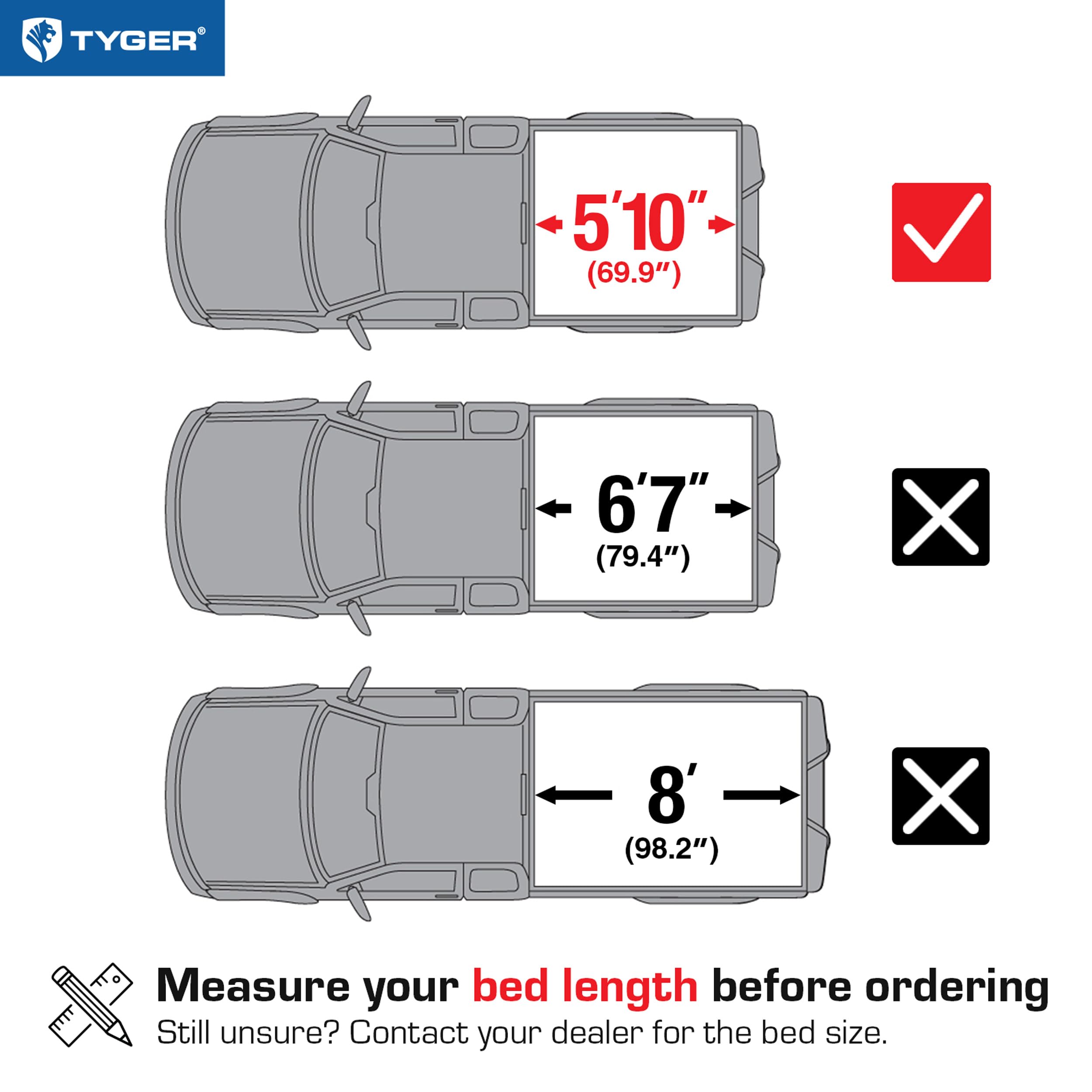 Tyger Auto T1 cover rolled open for full bed access during loading.