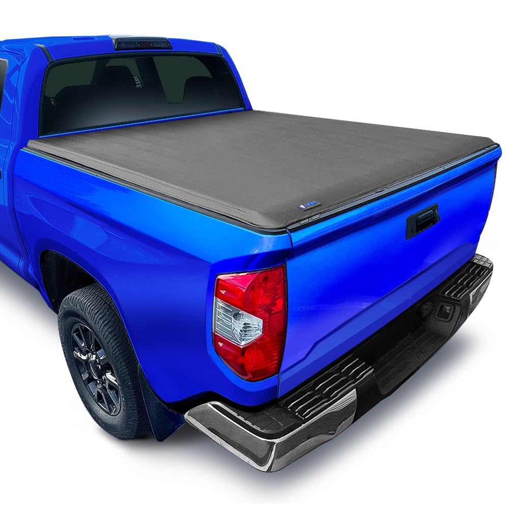 Tyger Auto T1 soft roll-up cover closed protecting cargo from rain