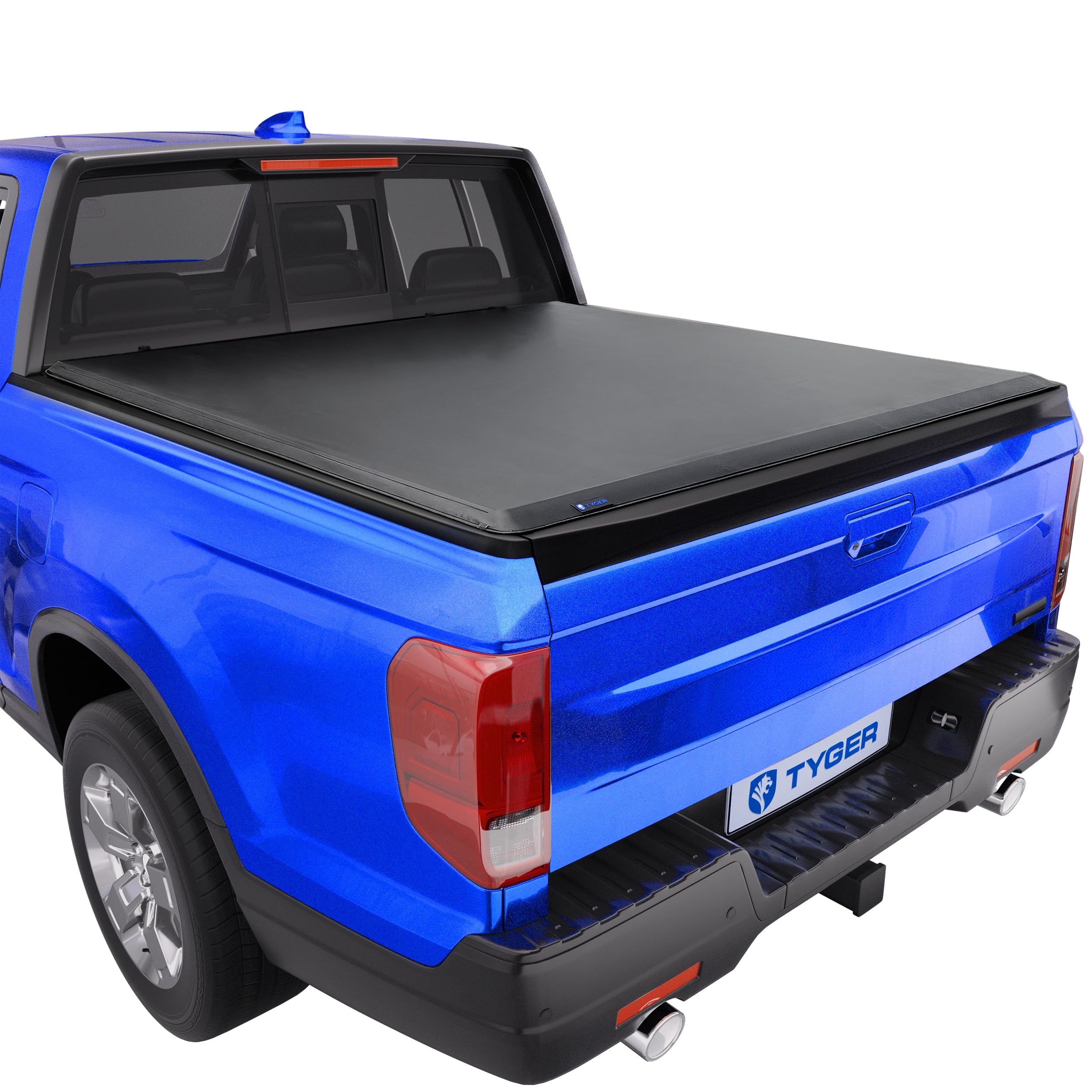 Tyger Auto T1 on Honda Ridgeline front view with secure latch system