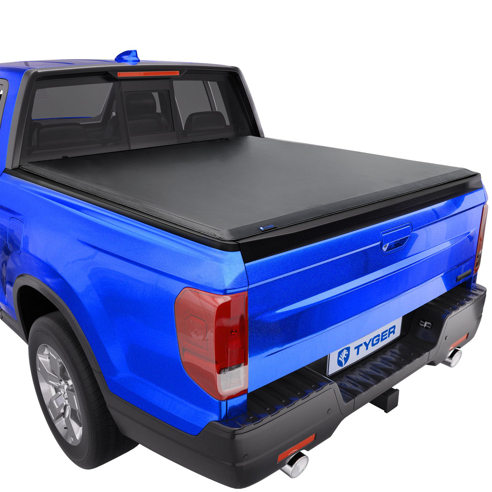 Tyger Auto T1 on Honda Ridgeline front view with secure latch system
