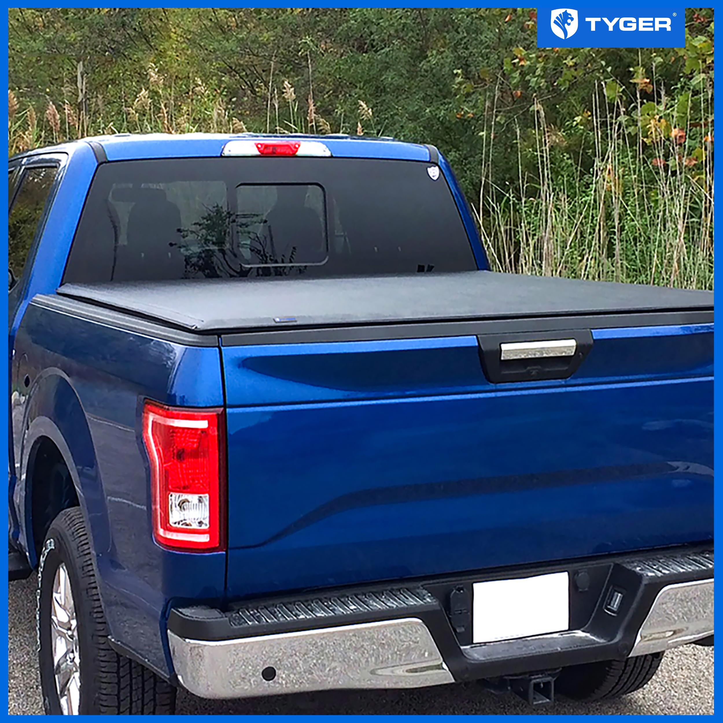 Tyger Auto T1 tailgate latch lock for secure closure.