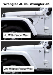 Tyger Auto TG-HC2J003B 2-inch receiver aligned with Wrangler JL factory bumper