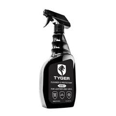 Tyger Auto tonneau cleaner bottle for leather and vinyl surface care—easy spray.