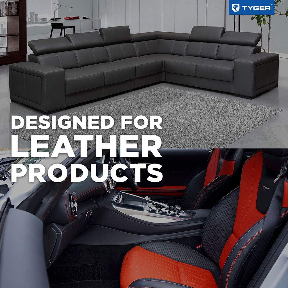 Tyger Auto UV protectant finish helps repel dirt and grease.