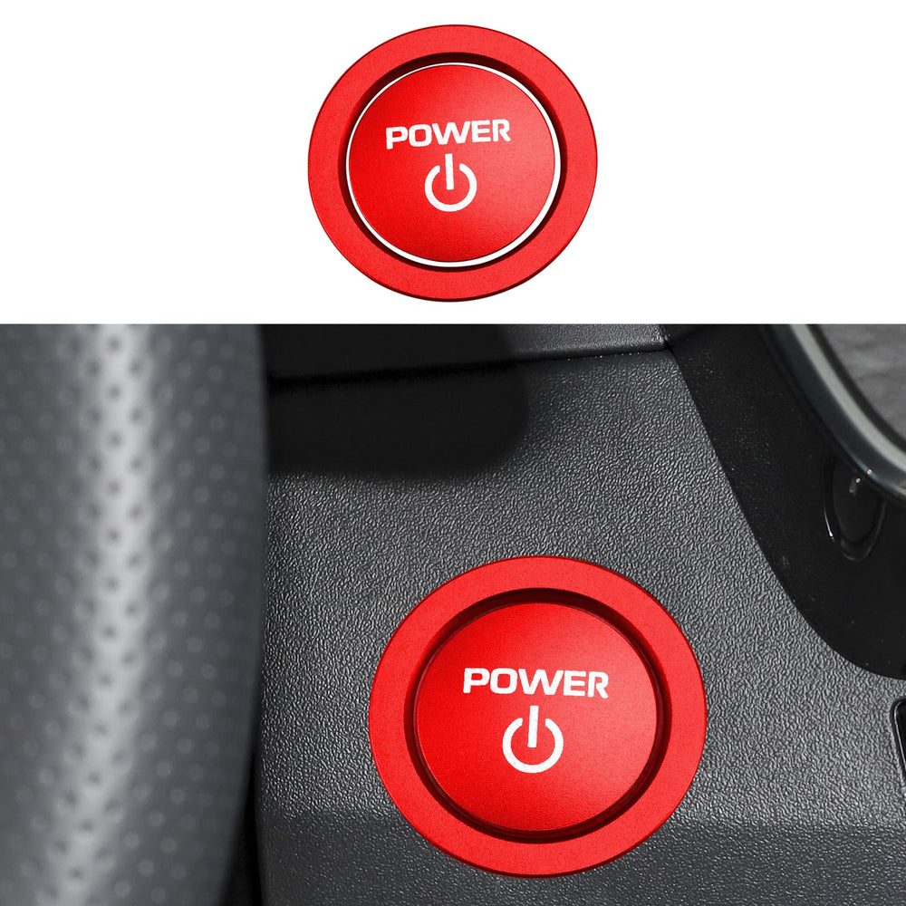 Tyifxom Camry engine start button cover ring adds a red accent and grip.