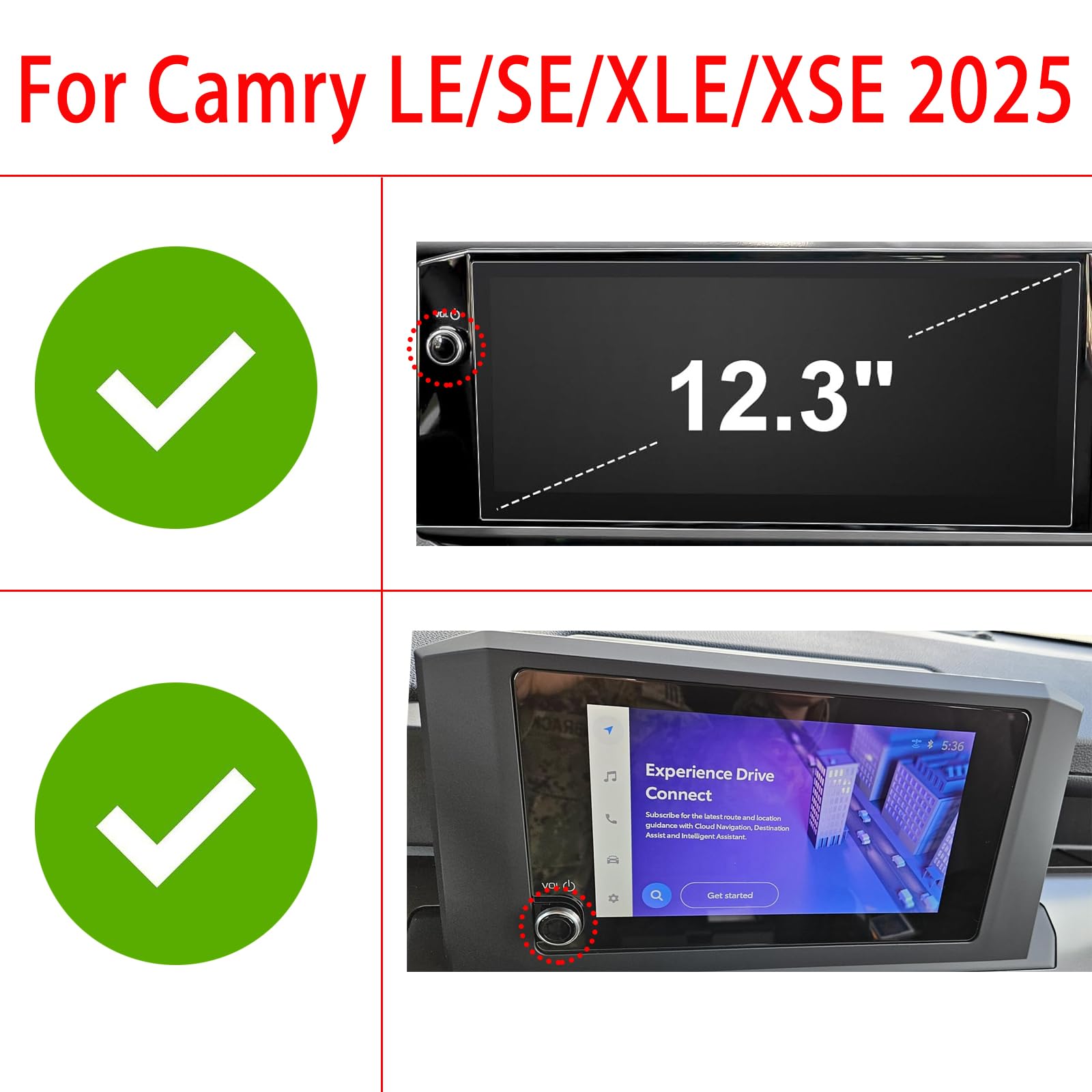 Tyifxom Camry original size design ensures seamless compatibility with stock controls.