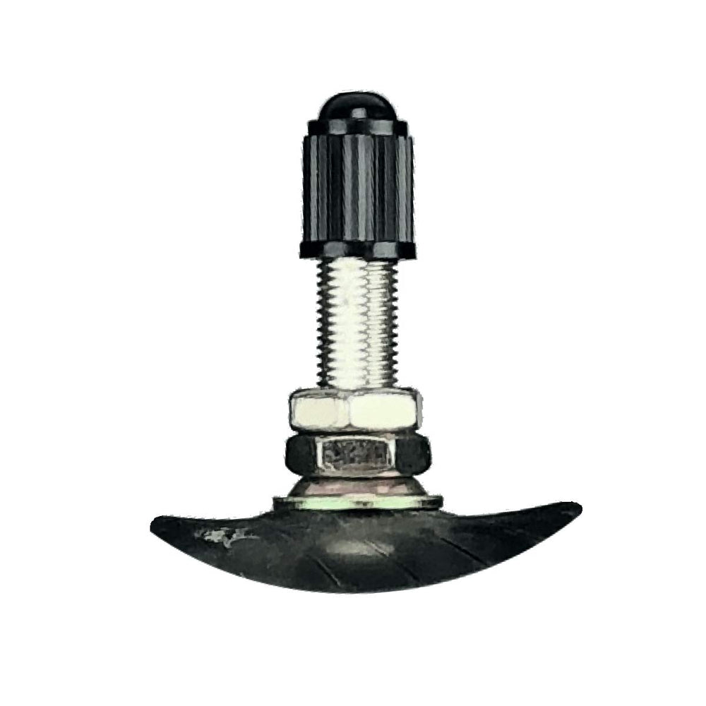 Close-up of TYK TR6 valve stems showing rugged, secure design