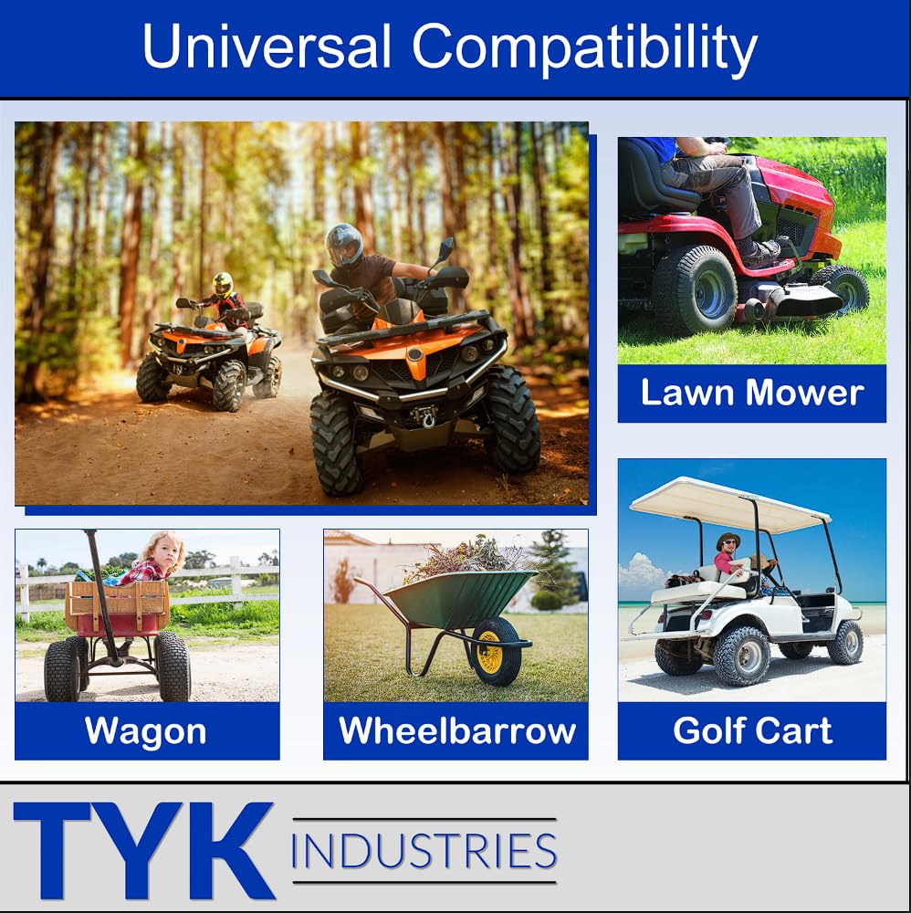 TYK Industries heavy-duty butyl rubber inner tube reduces leaks and punctures.