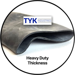 TYK Industries heavy-duty butyl rubber reinforces thicker walls for reliability.
