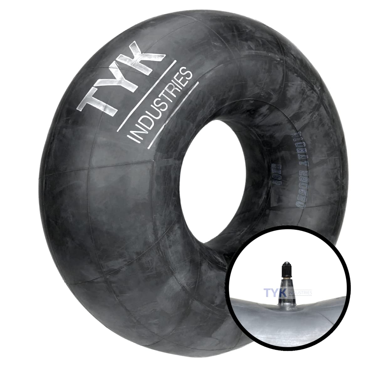 TYK Industries inner-tube with TR15 valve for farm tires supports reliable inflation.