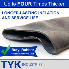 TYK Industries thick butyl rubber cross section highlights puncture resistance