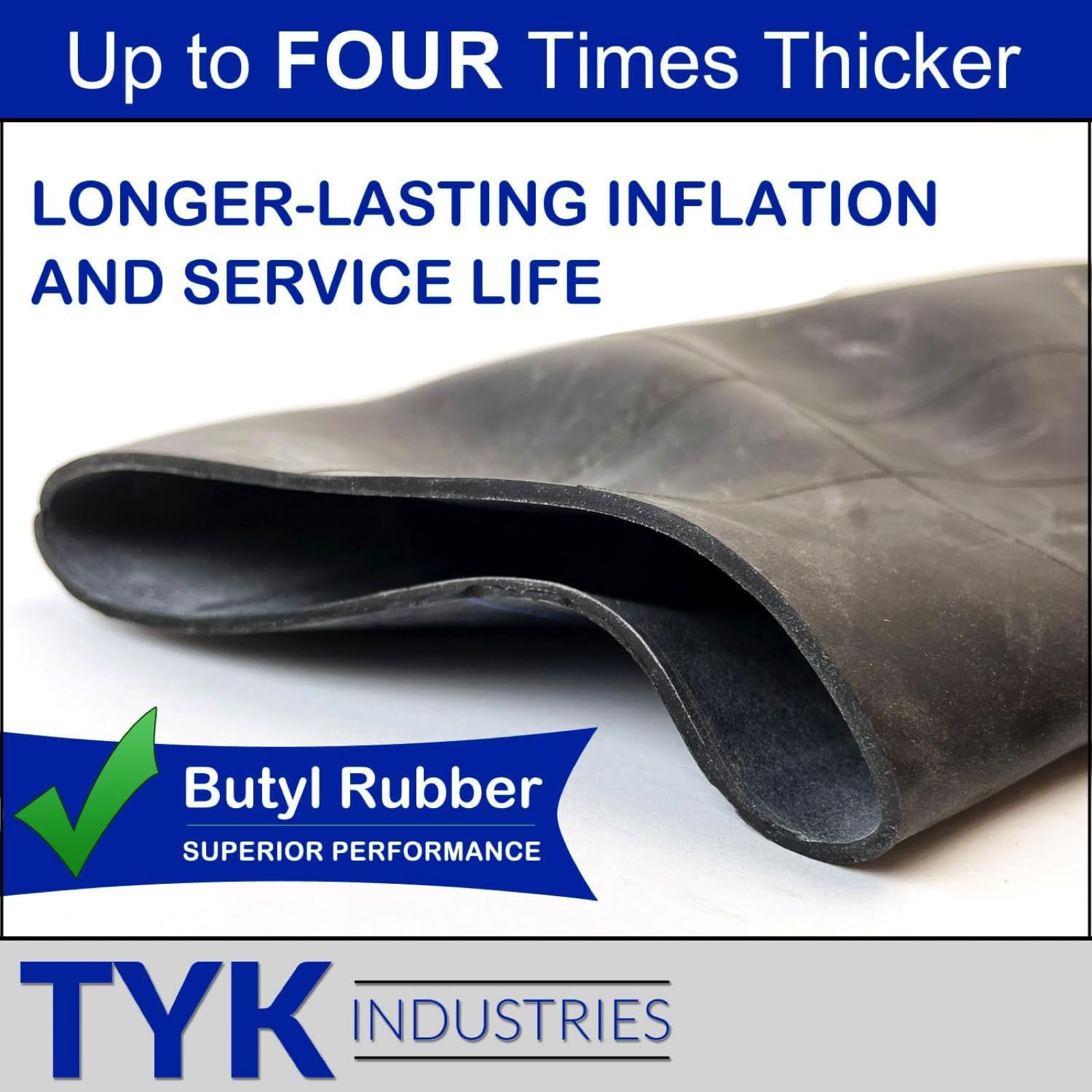 TR6 valve detail from TYK Industries shows durable stem protection on rough trails.