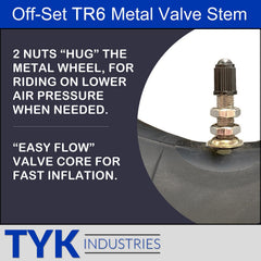 TYK Industries 26x9-12 inner tube suitable for UTVs and trailers.