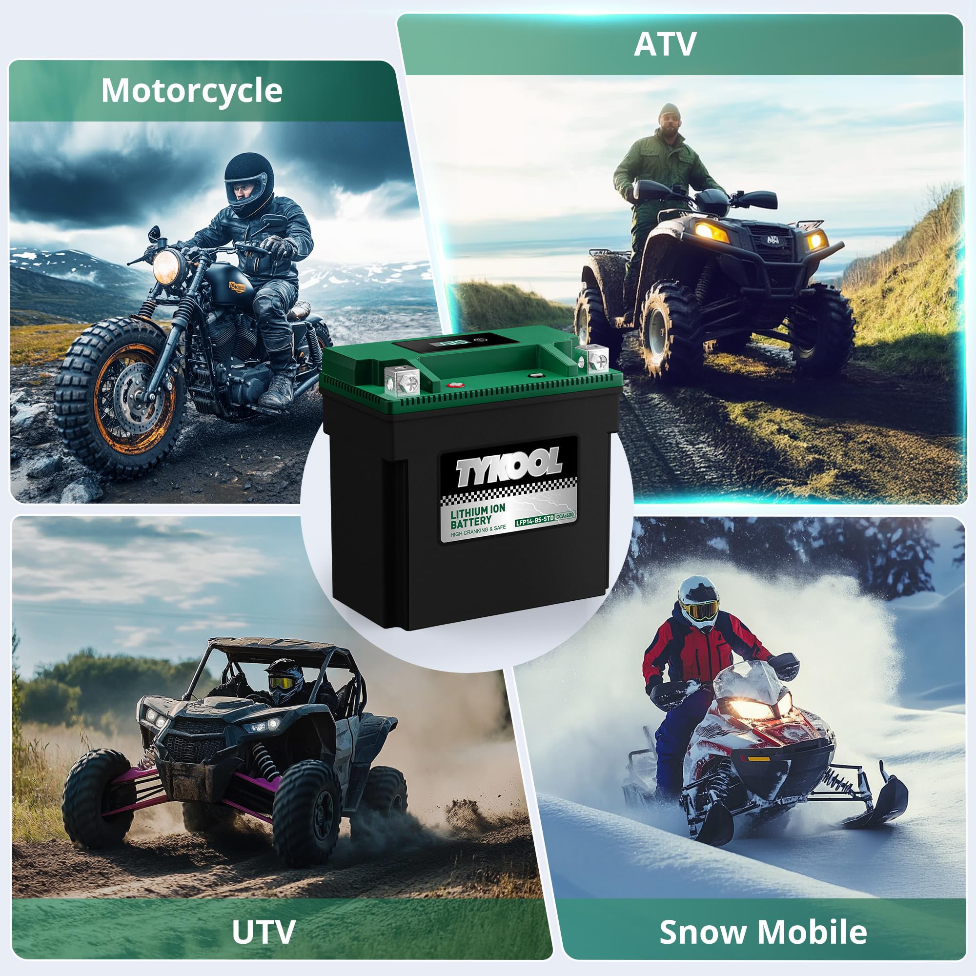 TYKOOL LFP14-BS-STD battery installation ready visual