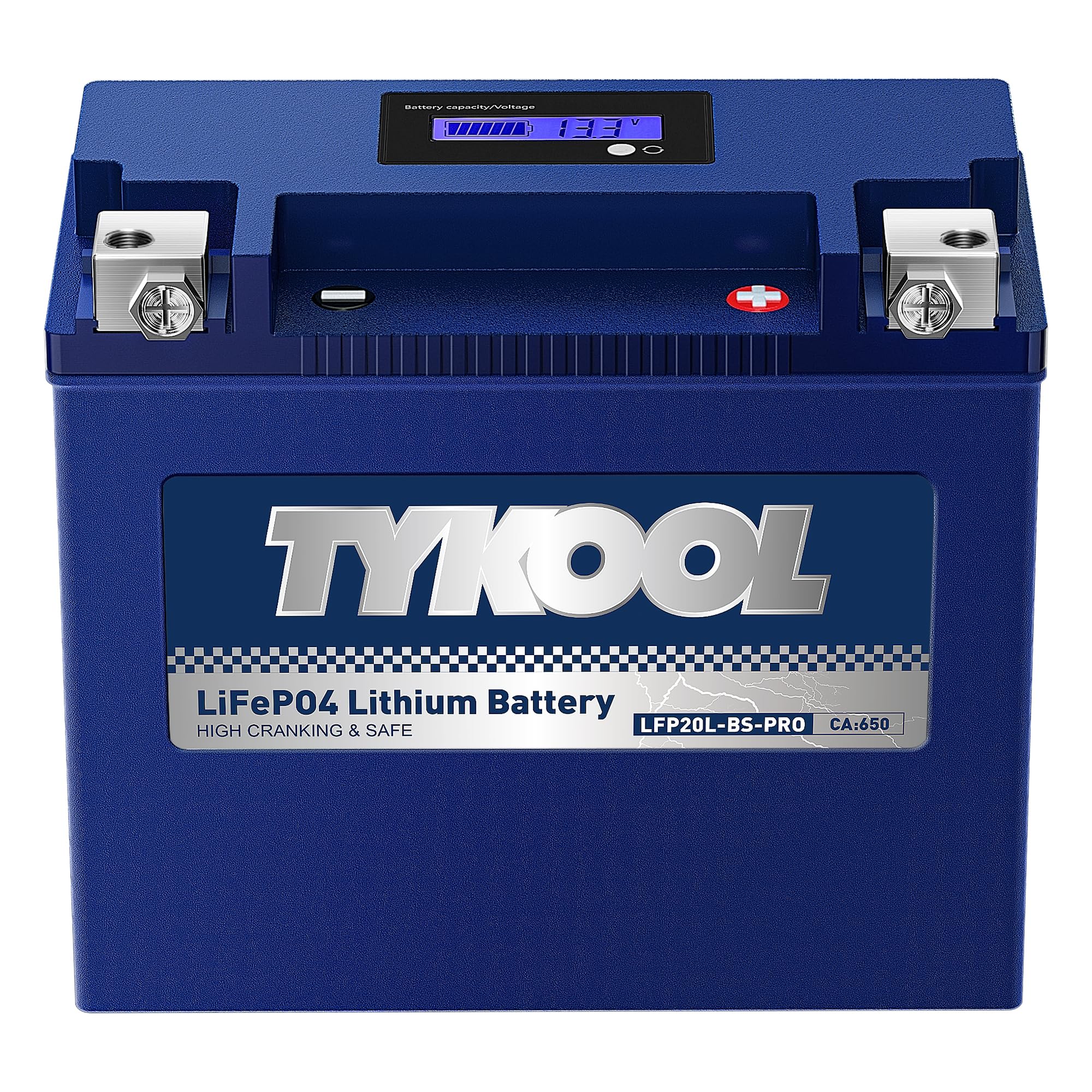 TYKOOL LFP20L-BS-PRO battery core for motorcycles offering strong starting power.