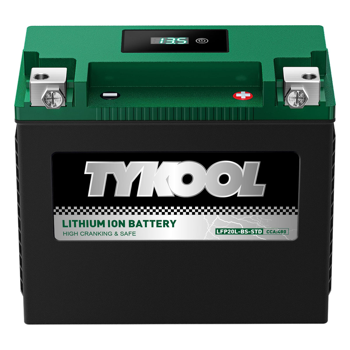 TYKOOL LFP20L-BS-STD front view with digital readout for quick starts