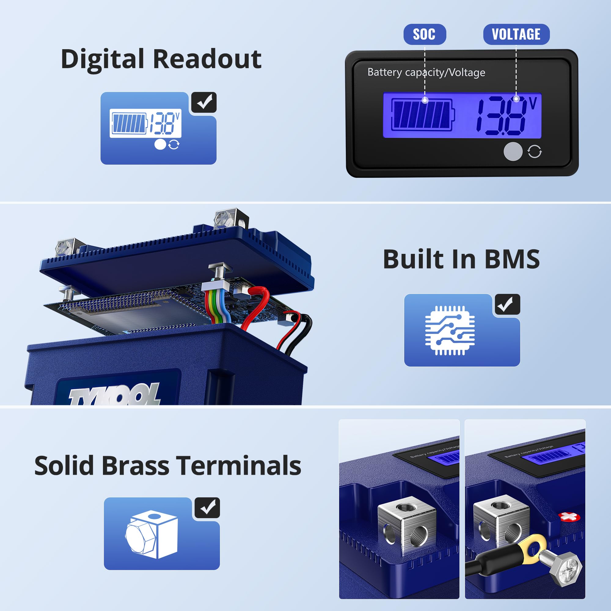 TYKOOL YTX20CH-BS BMS module emphasizing safety and monitoring