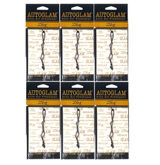 Tyler Diva AutoGlam air freshener with white and gold design enhances car ambience.