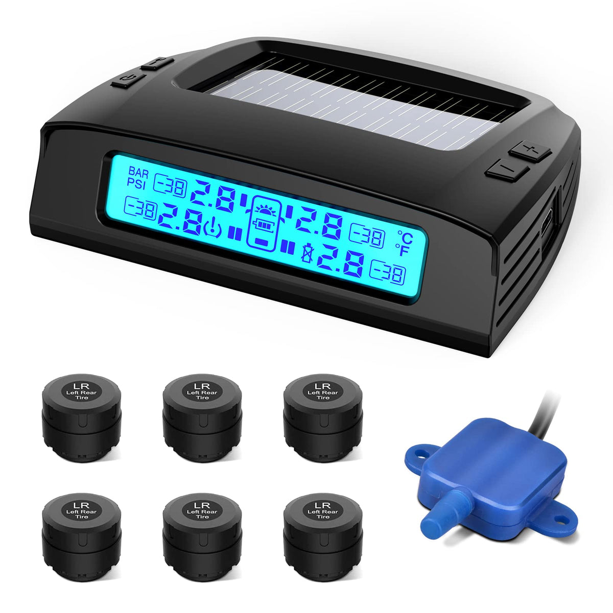 Tymate M7-3-6 solar panel charging powers sensors for extended monitoring