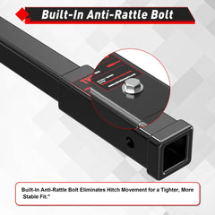 TYT 5/8-inch hitch pins included ensure secure connections.