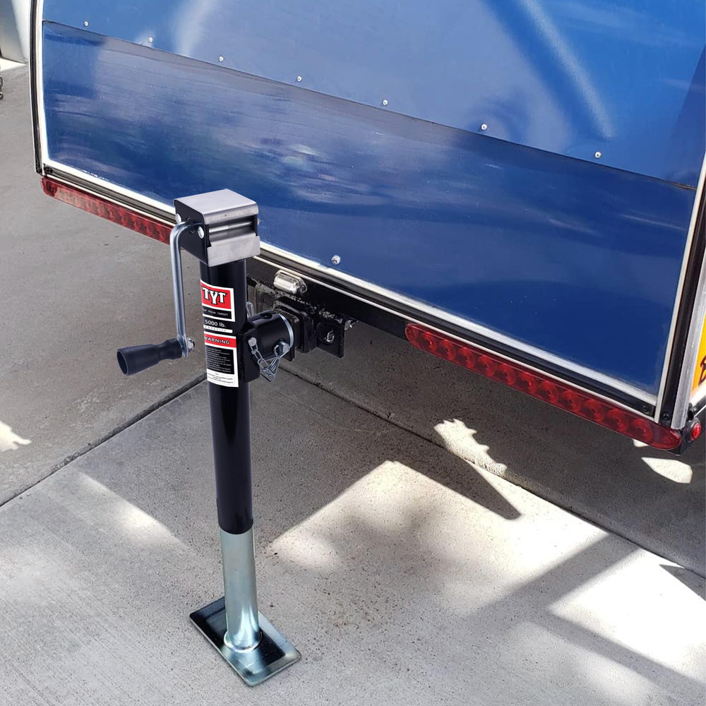 TYT 5000lbs swivel action jack demonstrates smooth lifting for boats and trailers