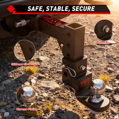 TYT anti-rattle screws reducing vibration for a quieter tow