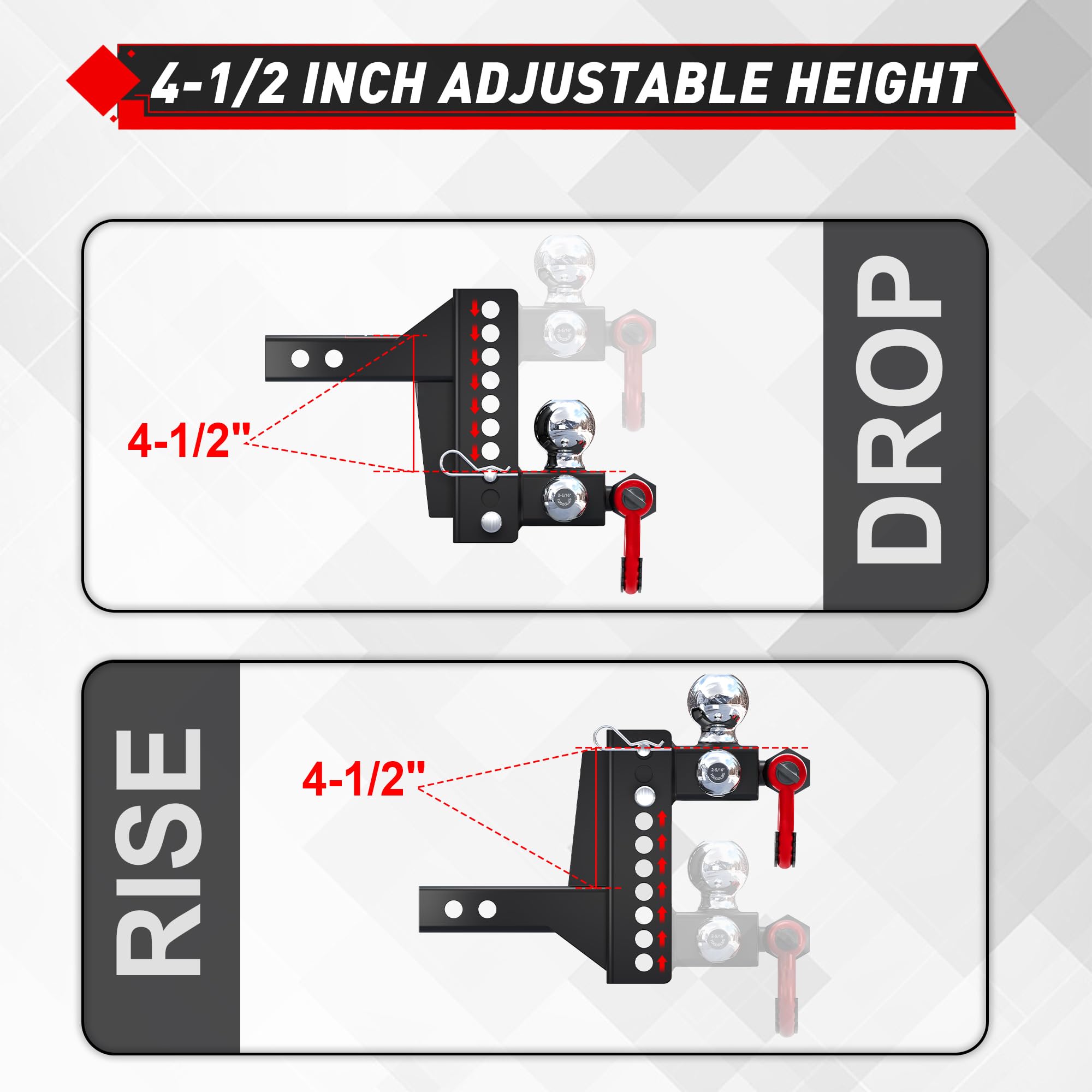 TYT chrome-plated hitch balls resist rust for long-lasting performance