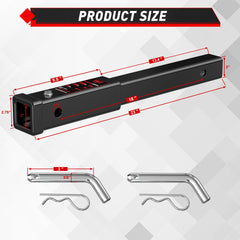 TYT five-eighth-inch hitch pin included for secure, easy installation.