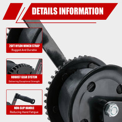 TYT hardened steel gears ensure smooth cranking and longevity