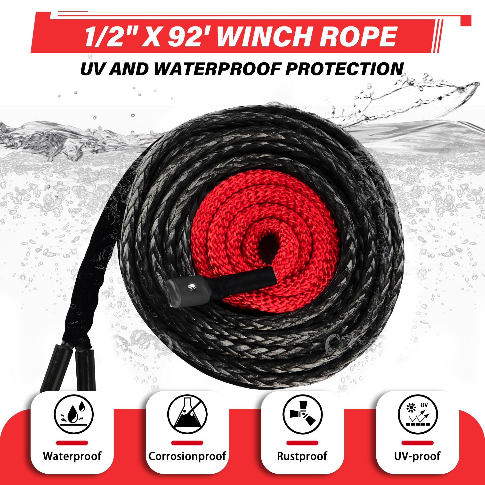 TYT heavy-duty winch hook rated at 35,000 lbs for secure towing