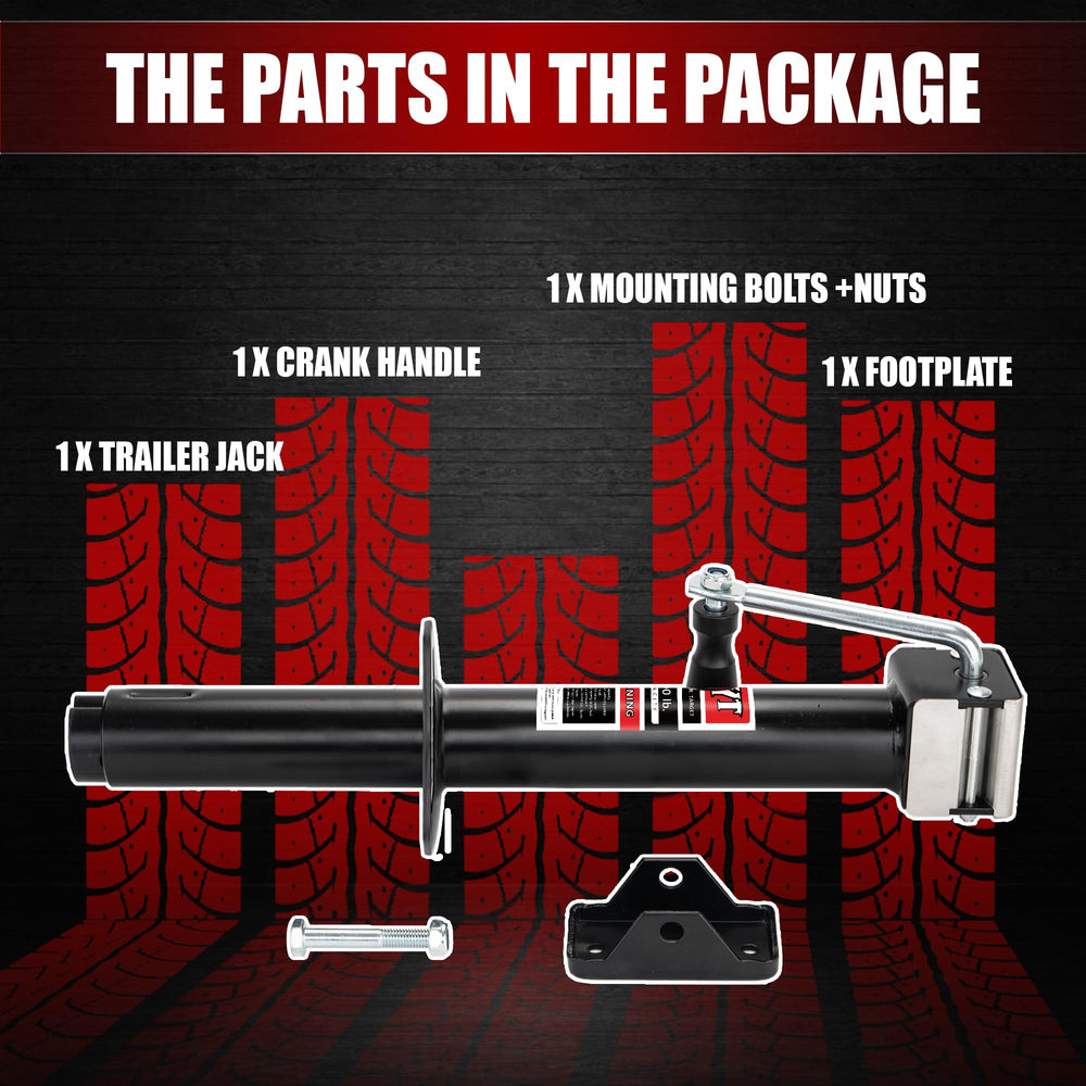 TYT extended height reaches 23.5 inches for tall trailer setups.