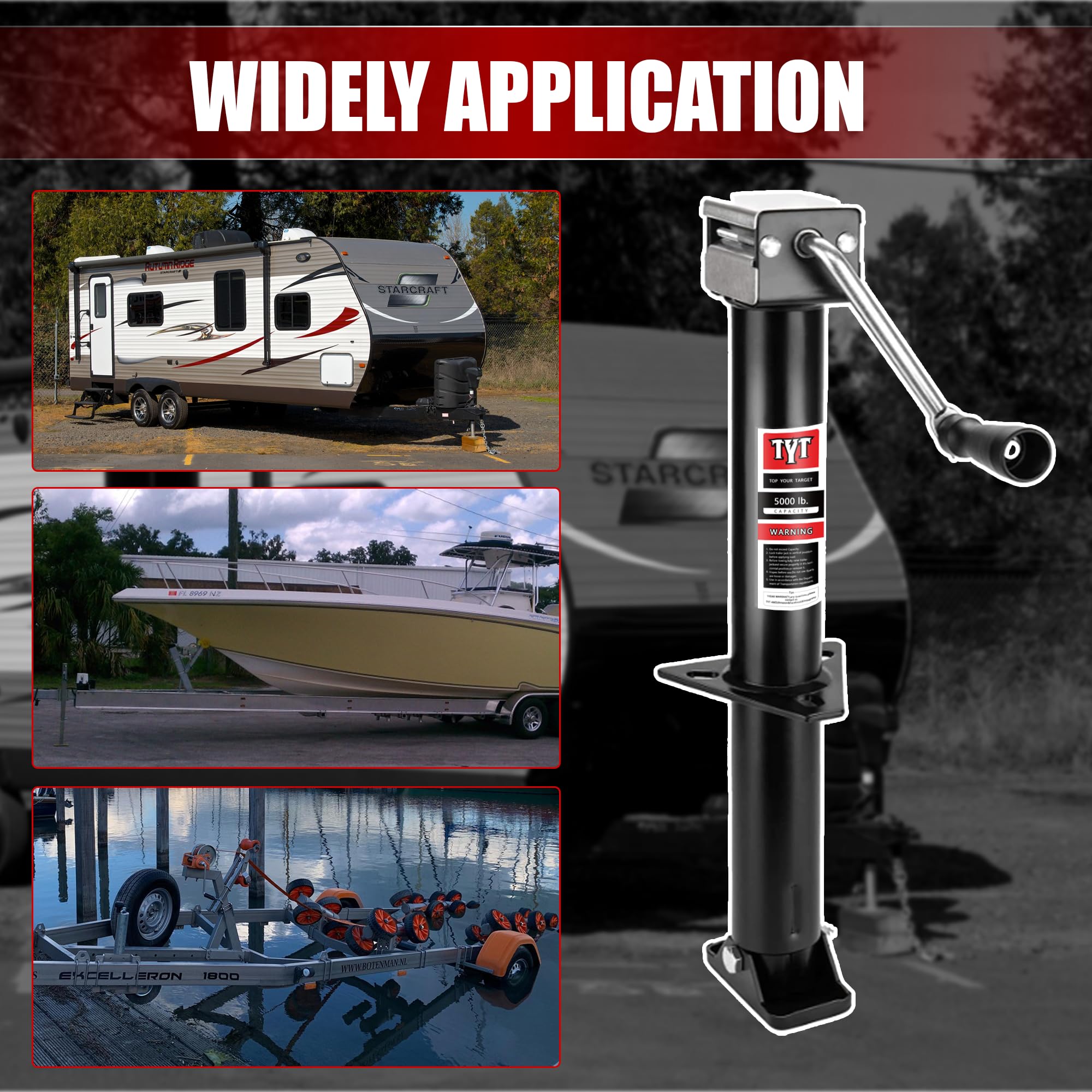 TYT compact 10.43in retracted height fits tight storage spaces.