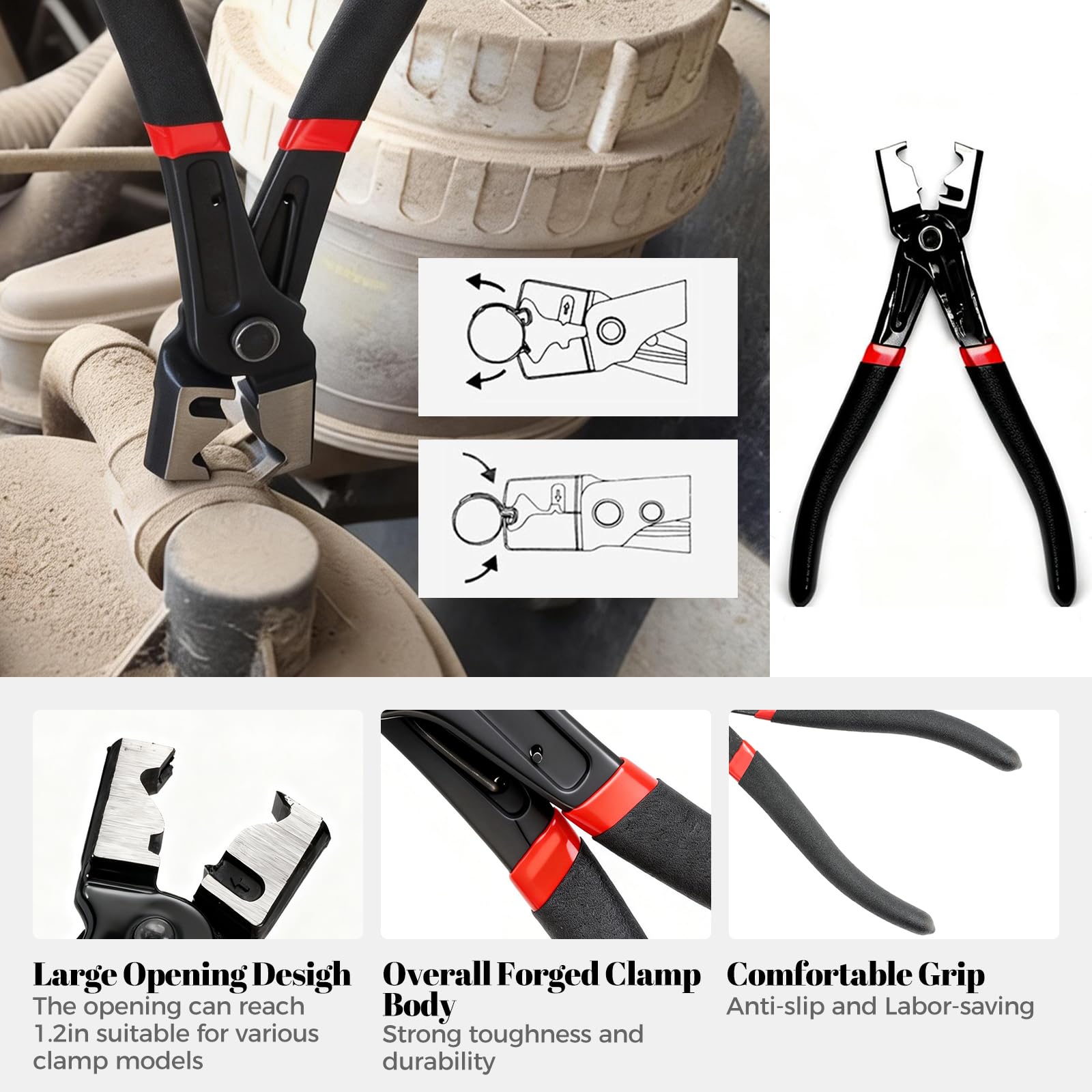 Tzuoen carbon steel disconnect pliers deliver durable daily repair performance.
