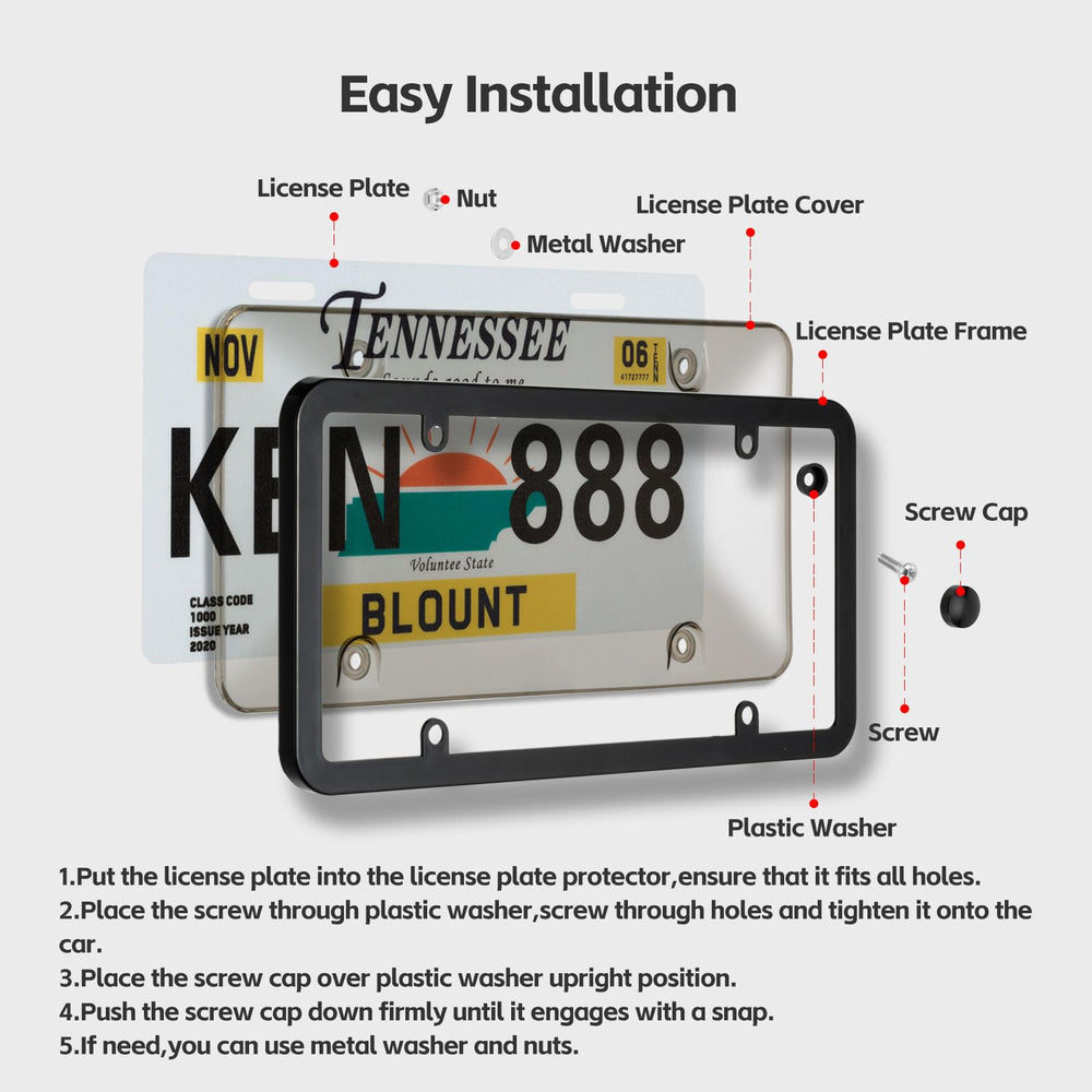 Tzuoen easy installation with quick-fit screws for fast setup