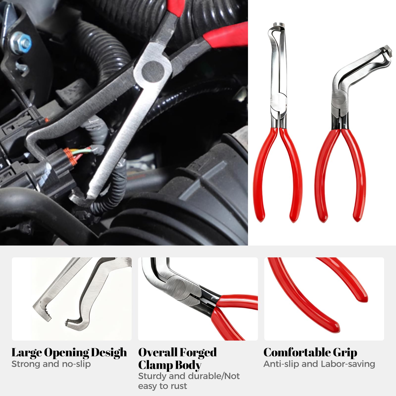 Tzuoen universal-fit disconnect pliers work across cars, SUVs, and trucks