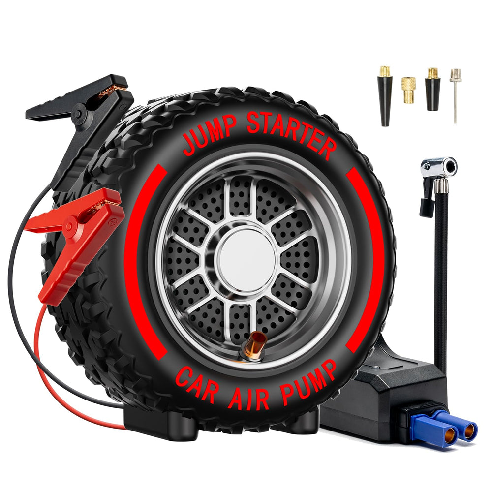 Tzuoen jump starter 5000A powering a quick engine start in all weather.