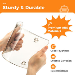 Tzuoen license plate protector with hardware – ready for quick installation on your vehicle.