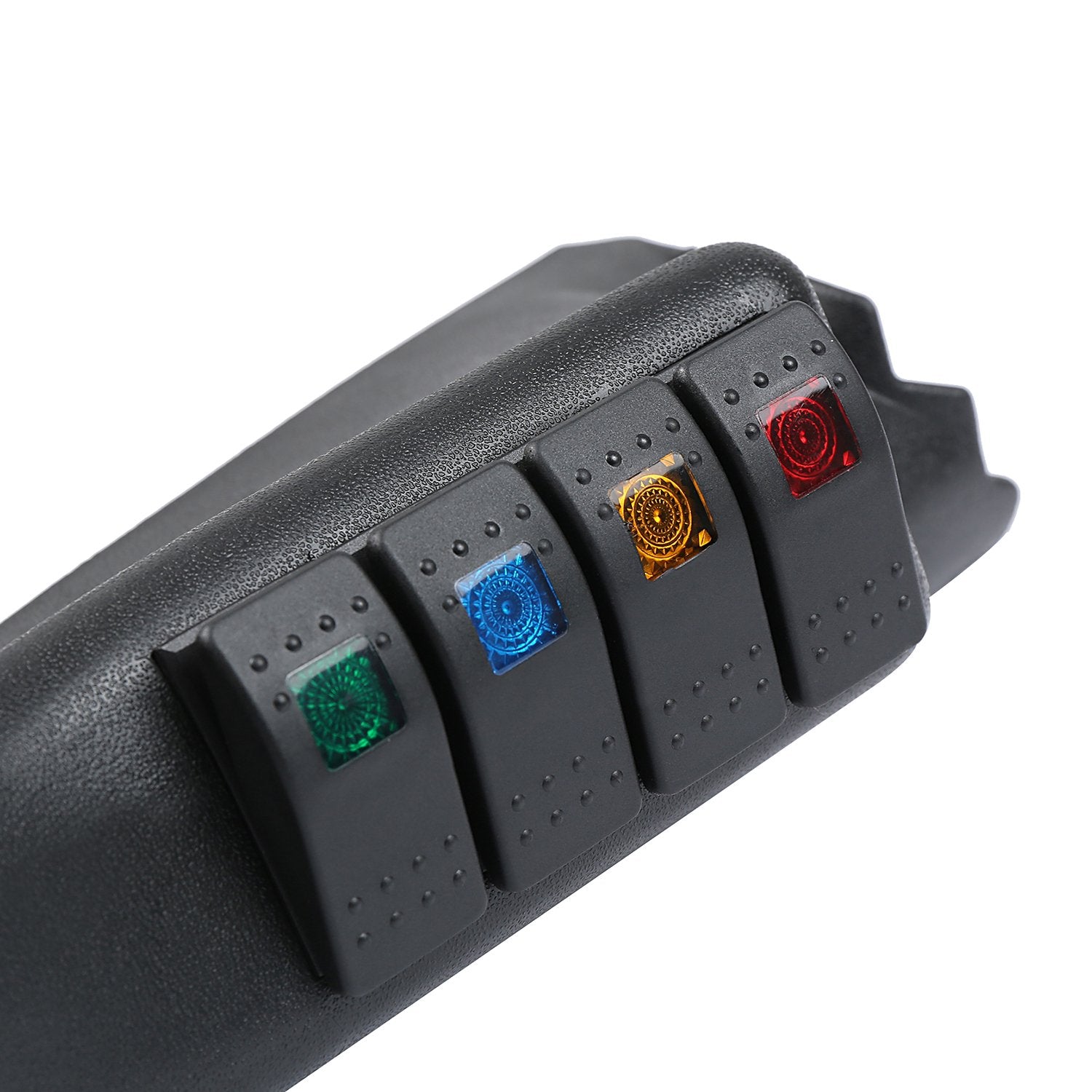 u-Box Jeep Wrangler JK amber rocker switch for night-friendly use