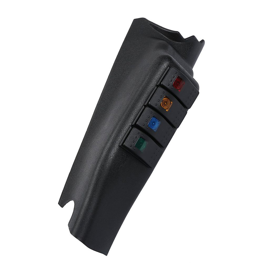 u-Box left side A-pillar switch pod textured black finish matches interior