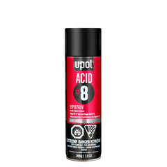 U-POL ACID#8 etch primer spray on bare metal provides strong adhesion and anti-corrosion protection.