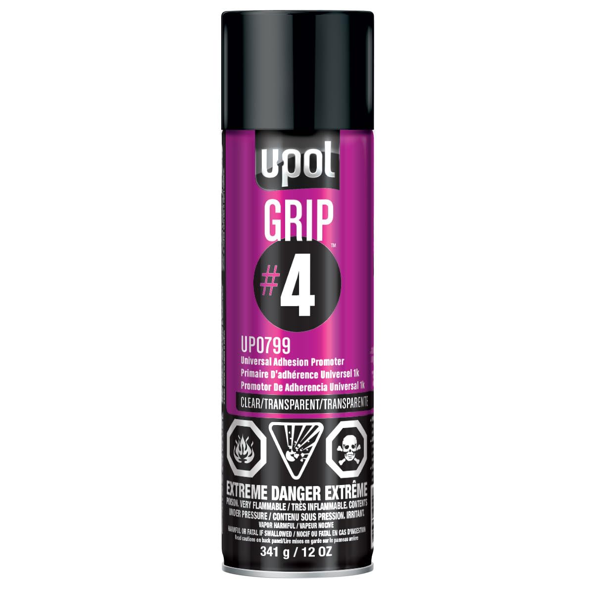 U-POL GRIP#4 universal adhesion promoter spray provides durable automotive adhesion