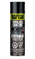 U-Pol Raptor 1K bed liner aerosol pack of six cans for coverage.
