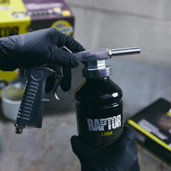 U-POL Raptor hardener bottle enabling proper curing and performance.