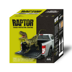 U-POL RAPTOR liner kit with spray gun included for quick, even truck bed coating.