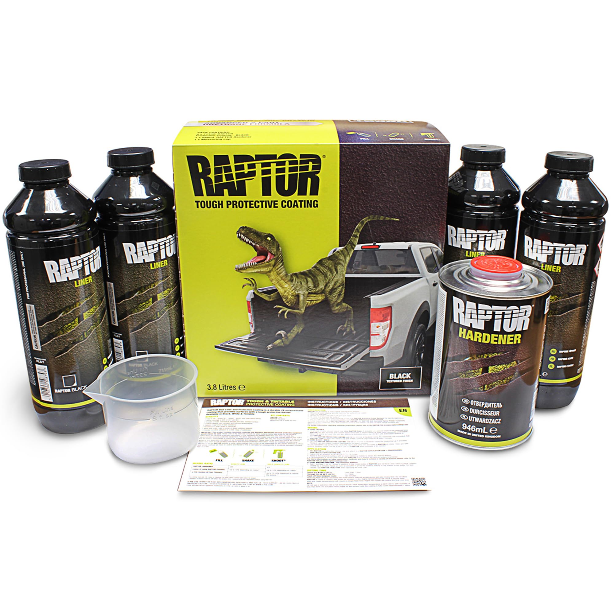 RAPTOR liner applied to truck bed demonstrating durable, rugged finish.