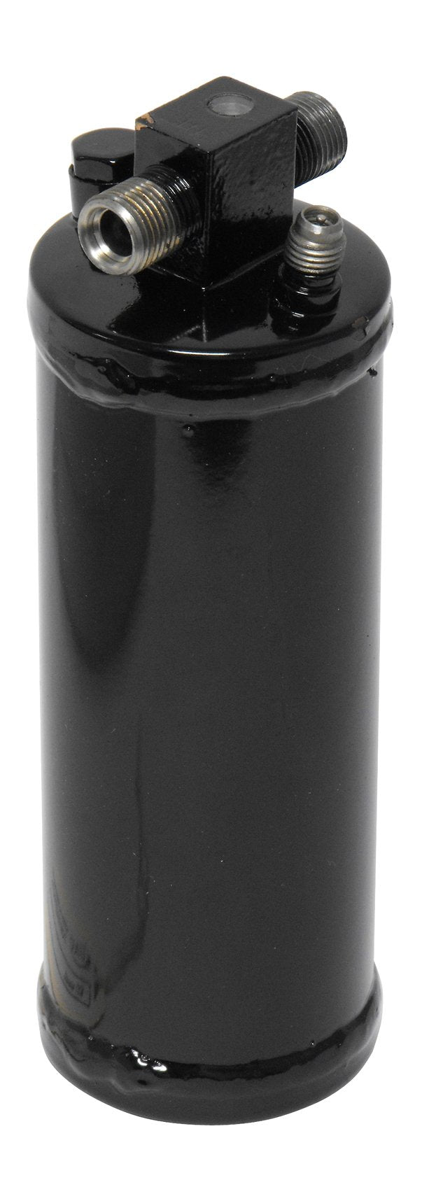 UAC RD 6166C receiver drier for vehicle-specific A/C systems, helping maintain dry, clean refrigerant.