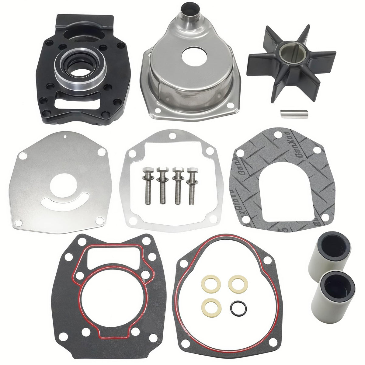 UanofCn water pump impeller kit for Mercury outboards with complete rebuild contents